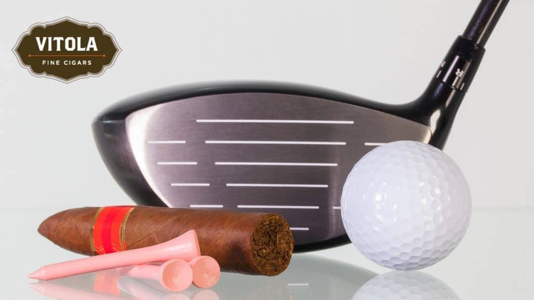 Golf Club Next To Cigar